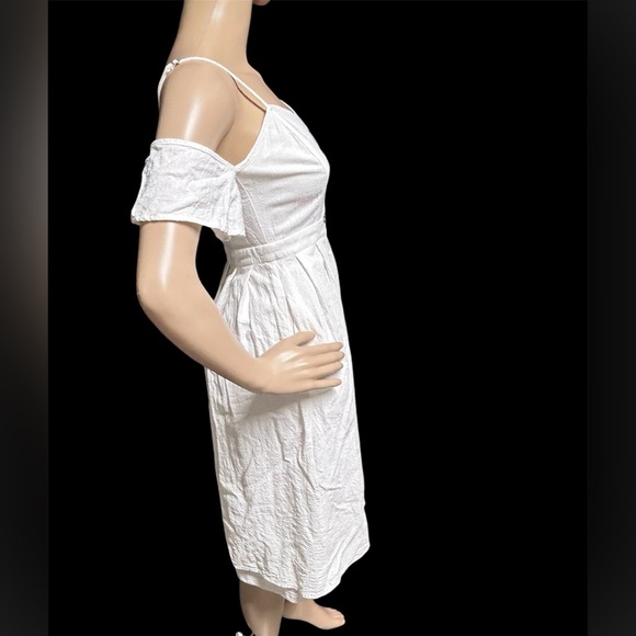 Lulu's I’ve Got Love White Off The Shoulder Midi Sun Vacation Dress Women Sz XS - Picture 10 of 13